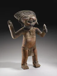 "Lachender Junge" Effigie, 600-900 n. Chr.