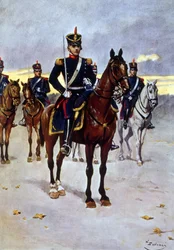 Offizier der berittenen Grenadiere der argentinischen Armee