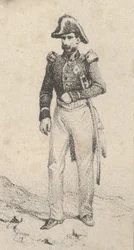Ein Soldat, Mitte des 19. Jahrhunderts