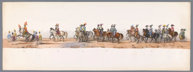 Historischer Umzug zum zweihundertjährigen Jubiläum der Universität Utrecht, 1836 (Platte 8)