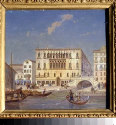 Ansicht von Venedig: der Palazzo Bernardo