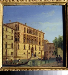 Ansicht von Venedig: der Palazzo Giovanelli