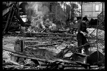 Abriss der zentralen Markthallen in Paris im August 1971