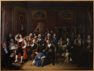 Hugues Bouffe in der Lounge im Théâtre des Variétés