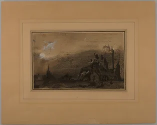 Landschaft mit Schloss