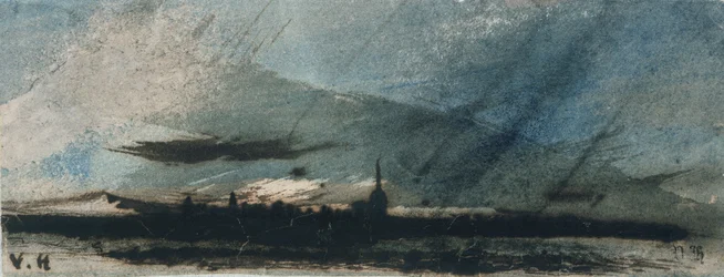 Stadt in der Dämmerung