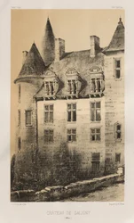Architektur Pittoresque oder Denkmäler des XV. und XVI. Jahrhunderts: Schlösser Frankreichs des XV. und XVI. Jahrhunderts: Pl. 100, Schloss von Saligny (Alliers)