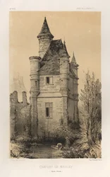 Architektur Pittoresque oder Denkmäler des 15. und 16. Jahrhunderts: Schlösser Frankreichs des 15. und 16. Jahrhunderts: Pl. 11, Schloss von Maulny (Haute-Marne)