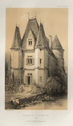 Pl. 70, Manoir De Villechétive Nièvre, 1860