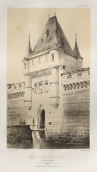 Pl. 80, Porte Notre-Dame à Sens nach alten Zeichnungen Yonne, 1860