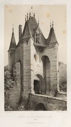 Porte de Villeneuve-Le-Roi, Yonne, 1860