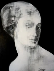 Elegante abstrakte Frau