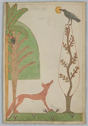 Der Fuchs und die Krähe, Illustration zu Äsops Fabeln