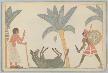 Der alte Mann und der Esel, Illustration zu Äsops Fabeln