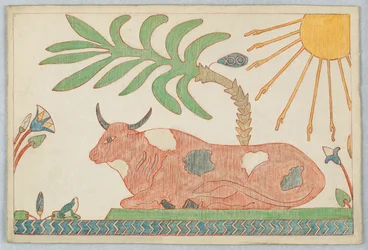 Der Ochse und der Frosch, Illustration zu Äsops Fabeln