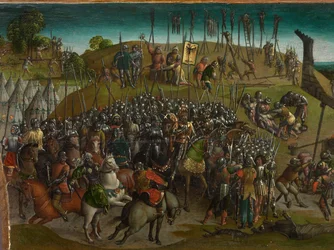 Eroberung Jerusalems durch Titus (Predella)