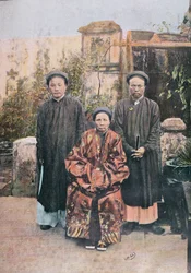 Familie prominenter Bürger in Faifo, Ende des 19. Jahrhunderts