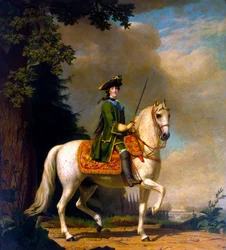Reiterporträt von Kaiserin Katharina II., nach 1762