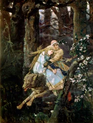 Zarewitsch Iwan reitet den grauen Wolf, 1889