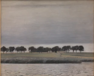 Vorstudie zu "Solregen. Gentofte See"