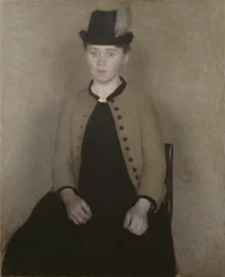 Ida Ilsted, später die Frau des Künstlers
