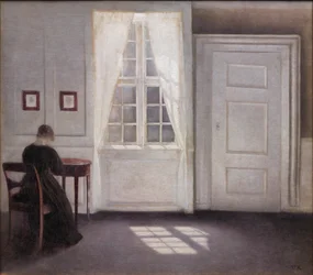 Interieur in der Strandgade, Sonnenlicht auf dem Boden