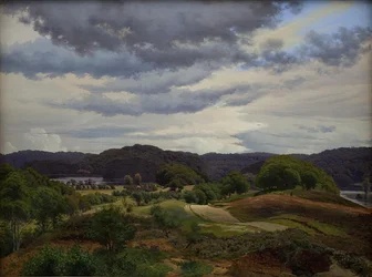 Seen in bewaldeter Landschaft bei Silkeborg