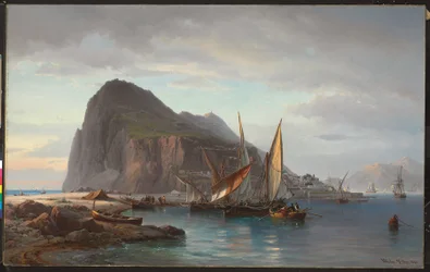 Schiffe vor Gibraltar, 1880