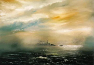 Morgendämmerung vor der Katastrophe HMS Hood 1941, 2012