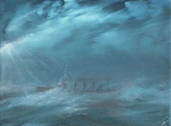 US-Zerstörer in einem Sturm auf See 1917, 2019