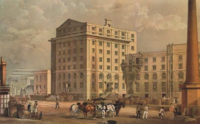 Zuckerraffinerie in der Leman Street, Stepney, London, 1851