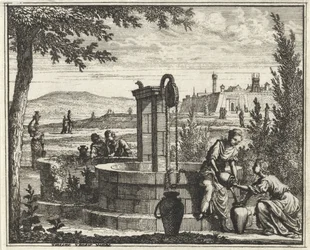 Frauen bei einem Brunnen