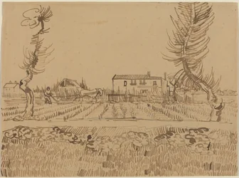 Pflüger auf den Feldern bei Arles