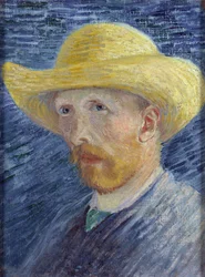Selbstporträt mit Strohhut von Vincent van Gogh