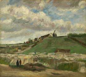 Der Hügel von Montmartre mit Steinbruch