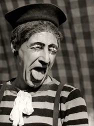 Porträt eines Clowns, Italien, um 1950