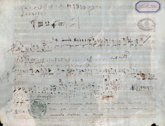 Notenblatt für Der Pirat, Oper von Vincenzo Bellini