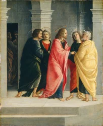 Christus weist Petrus und Johannes an, das Passahfest vorzubereiten