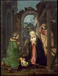 Geburt Christi mit der Heiligen Katharina