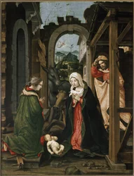 Geburt Christi mit der heiligen Katharina von Alexandria