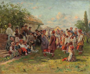 Fest in einem ukrainischen Dorf, ca. 1882-1917