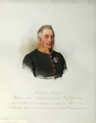 Porträt von General Nikolai Alexandrowitsch Sablukow (1776-1848)