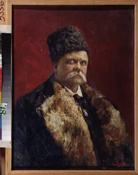 Porträt des Schriftstellers Vladimir Gilyarovsky (1853-1935)