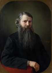 Porträt von Ivan Yegorovich Zabelin (1820-1908)