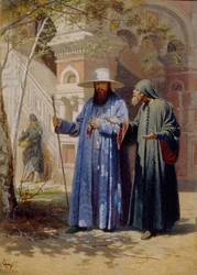 Patriarch Nikon im Neuen Jerusalemer Kloster, 1867