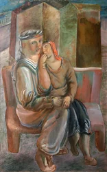 Matrose mit Mädchen, 1920er Jahre
