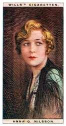 Anna Quirentia Nilsson 1888-1974, schwedisch-amerikanische Schauspielerin, 1928
