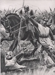 "Halt, Kerl, ich bin Heinrich von Winchester, dein König", Illustration aus 