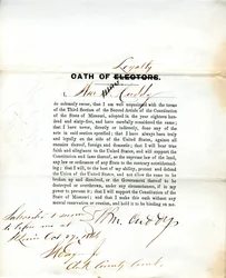 Loyalitätseid von Wm. Cuddy aus Missouri, County of St. Louis
