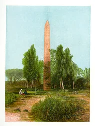 Obelisk in Heliopolis, Ägypten, ca. 1870